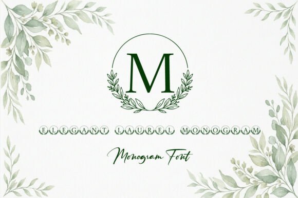 Elegant Floral Monogram Font - Featured Image