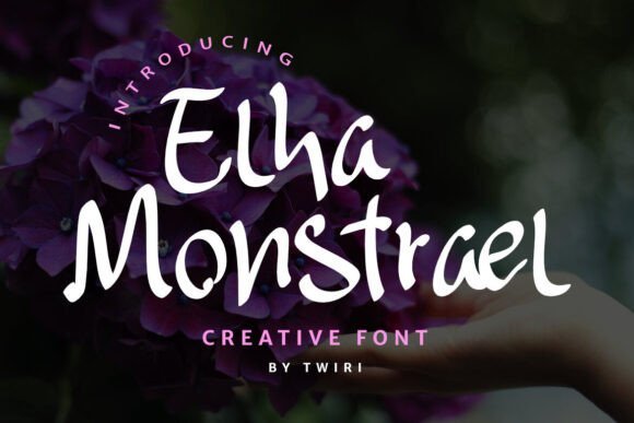 Elha Monstrael Font - Featured Image