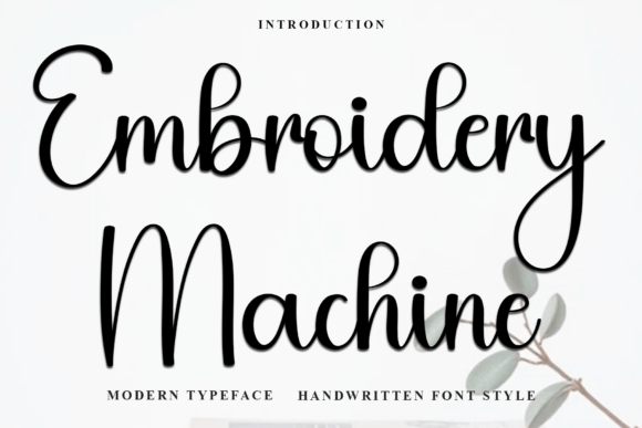 Embroidery Machine Font - Featured Image