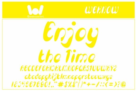Enjoy the Time Font - Featured Image