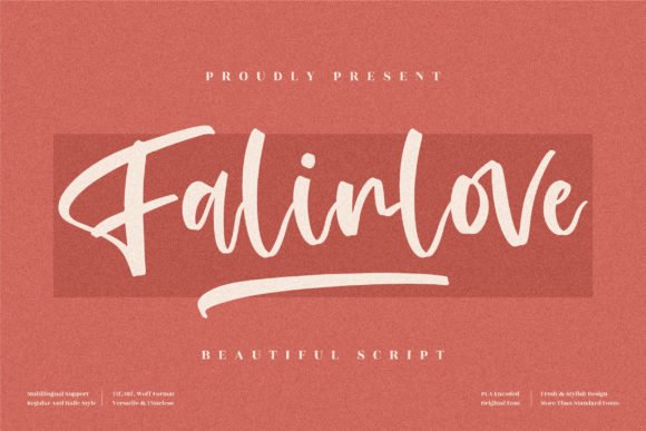 Falinlove Font - Featured Image