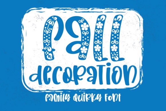 Fall Decoration Font - Featured Image