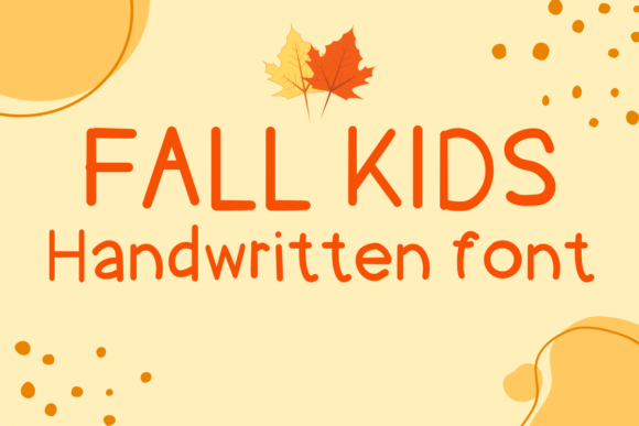 Fall Kids Font - Featured Image