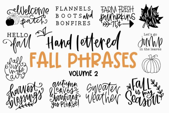 Fall Phrases Font - Featured Image