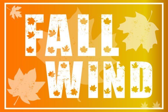 Fall Wind Font - Featured Image