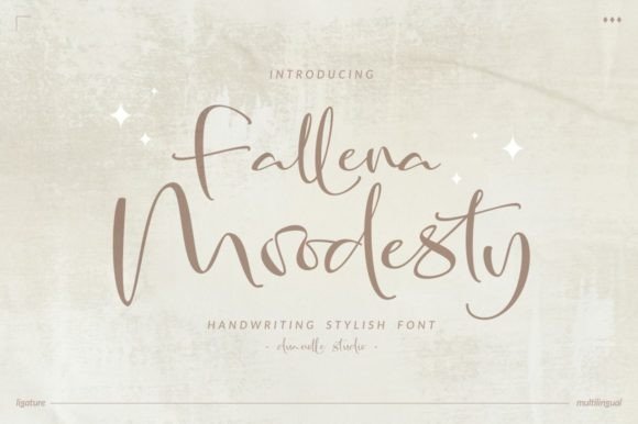 Fallena Moodesty Font - Featured Image
