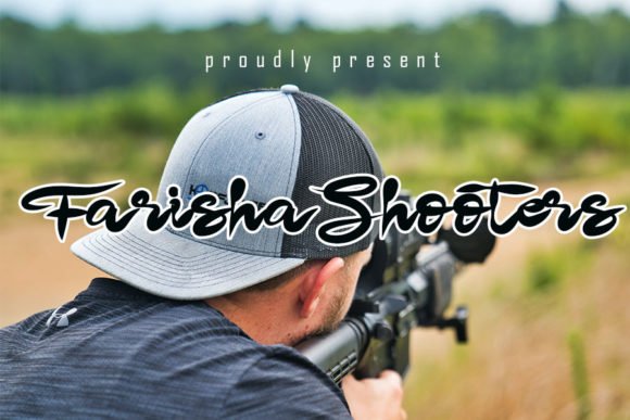 Farisha Shooter Font - Featured Image