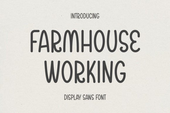 Farmhouse Working Font - Featured Image