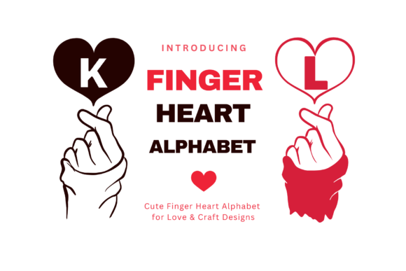 Finger Heart Alphabet Font - Featured Image
