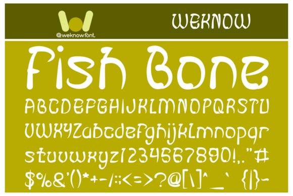 Fish Bone Font - Featured Image