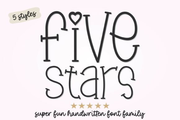 Five Stars Duo Font - Featured Image