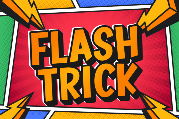 Flash Trick Font - Featured Image