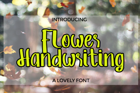 Flower Handwriting Font - Featured Image