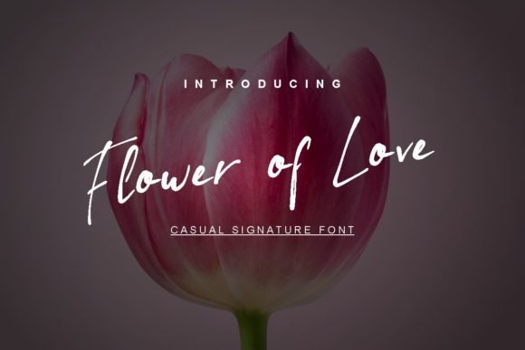 Flower of Love Font - Featured Image