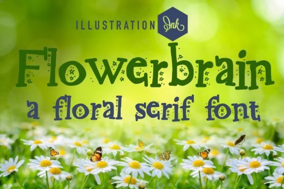 Flowerbrain Font - Featured Image