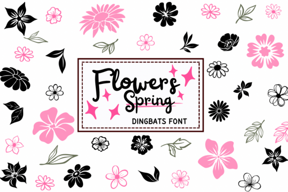 Flowers Spring Font - Featured Image