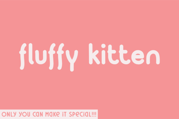 Fluffy Kitten Font - Featured Image