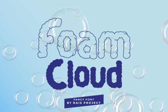 Foam Cloud Font - Featured Image