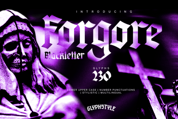 Forgore Blackletter Font - Featured Image