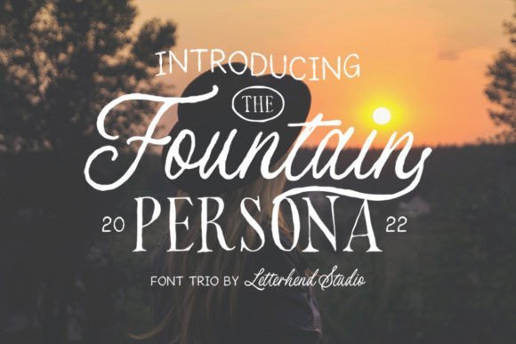 Fountain Persona Trio Font - Featured Image