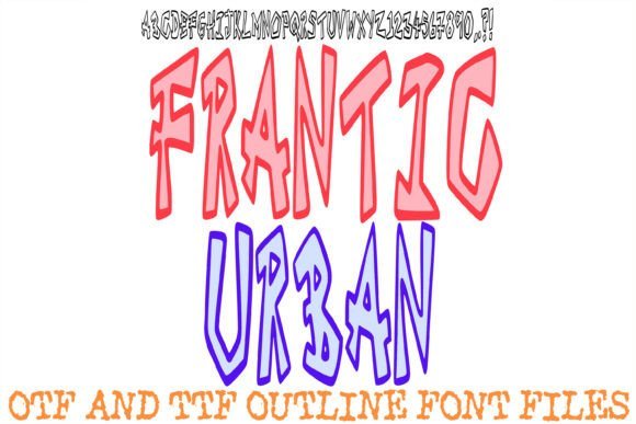 Frantic Urban Font - Featured Image