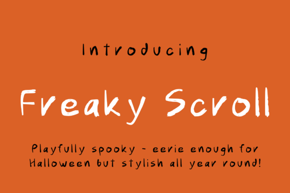 Freaky Scroll Font - Featured Image