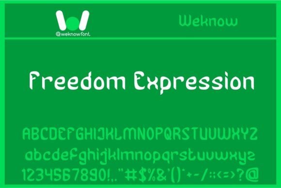 Freedom Expression Font - Featured Image