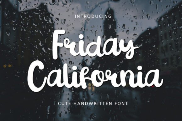Friday California Font - Featured Image