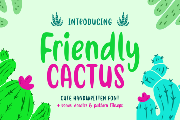 Friendly Cactus Font - Featured Image