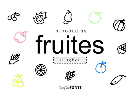 Fruites Doodle Font - Featured Image