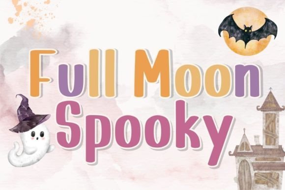 Full Moon Spooky Font - Featured Image