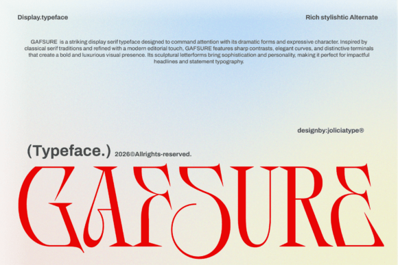 Gafsure Font - Featured Image