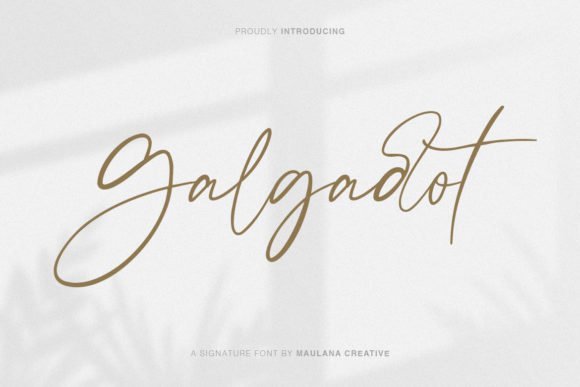 Galgadot Font - Featured Image