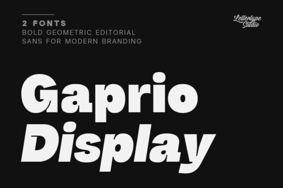 Gaprio Display Font - Featured Image
