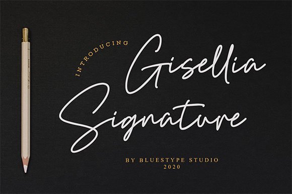 Gisellia Signature Font - Featured Image