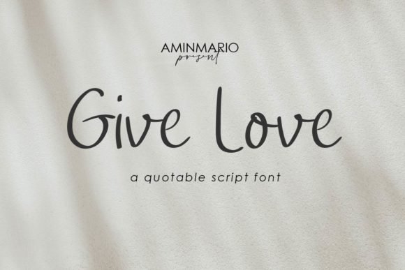 Give Love Font - Featured Image