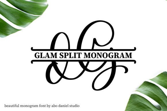 Glam Monogram Font - Featured Image