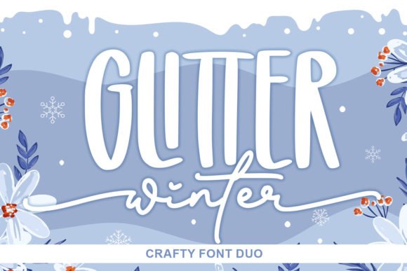 Glitter Winter Font - Featured Image