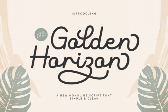 Golden Horizon Font - Featured Image