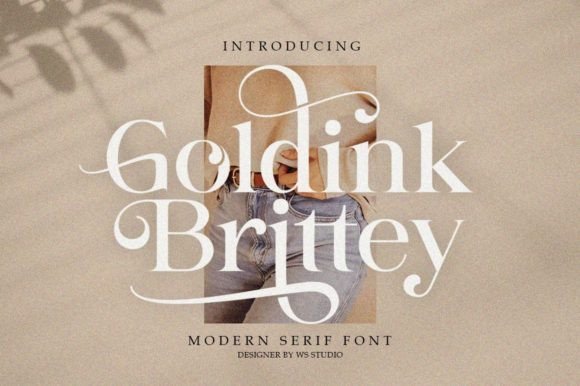 Goldink Brittey Font - Featured Image