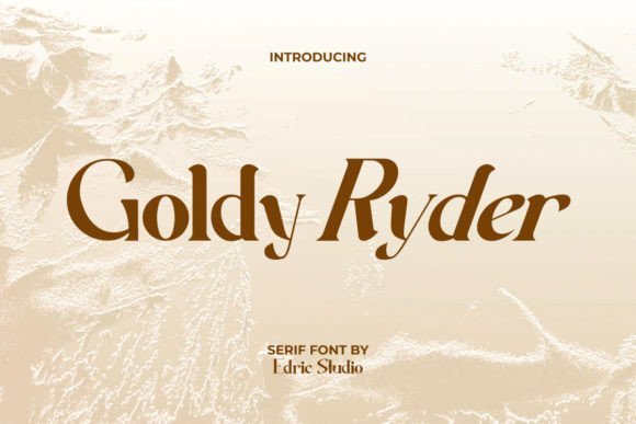 Goldy Ryder Font - Featured Image