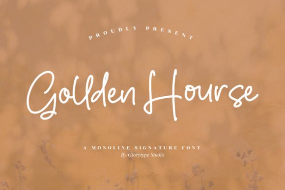 Gollden Hourse Font - Featured Image