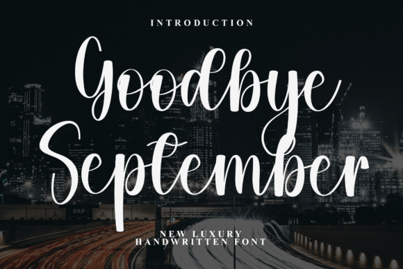 Goodbye September Font - Featured Image
