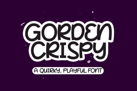 Gorden Crispy Font - Featured Image