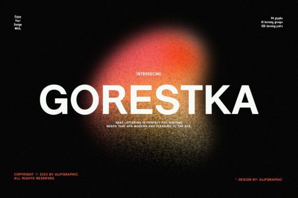 Gorestka Font - Featured Image