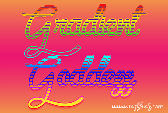 Gradient Goddess Font - Featured Image