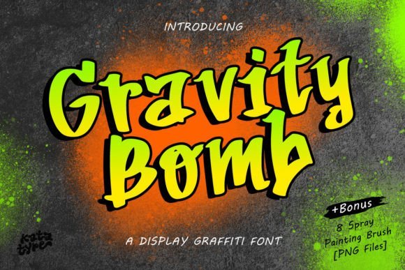 Gravity Bomb Font - Featured Image