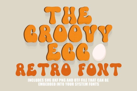 Groovy Egg Font - Featured Image