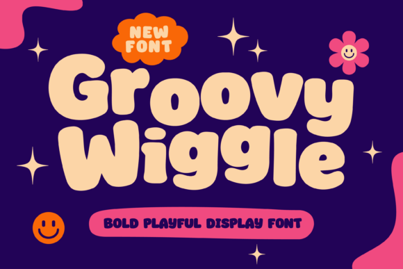 Groovy Wiggle Font - Featured Image