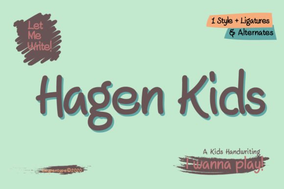 Hagen Kids Font - Featured Image